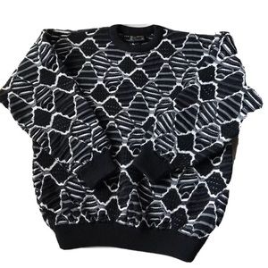 COOGI VINTAGE Geometric Print Sweater XL